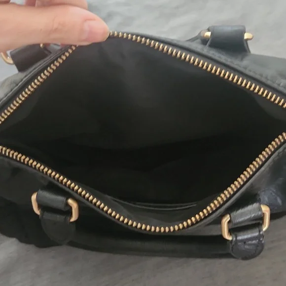 Desigual Black Satchel with Gold Accents - Picture 5 of 6